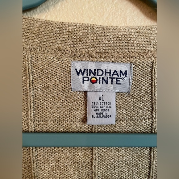 🌟HP🌟 VINTAGE WINDHAM POINTE Men’s Cardigan Button Up Sweater Sz XL Mr. Rogers - Picture 9 of 12